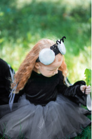 Дитячий костюм Метелика для дівчинки попелястий