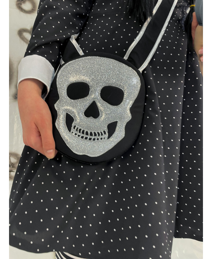 Карнавальний костюм для аніматорів Венсдей горох