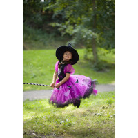 Дитячий карнавальний костюм Відьмочки для дівчинки на Хелловін в фіолетовому кольорі