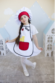 Костюм кухаря для дівчинки