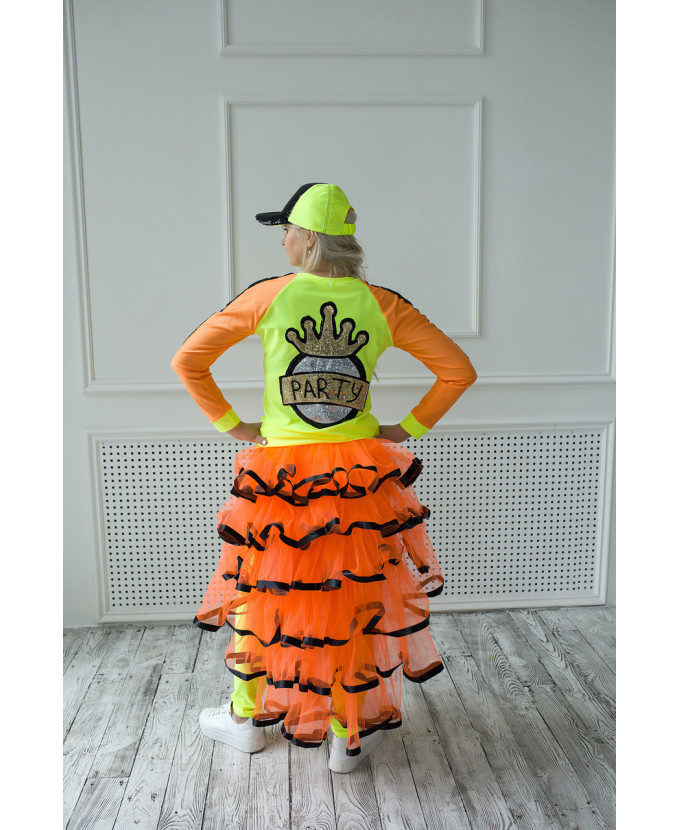 Купити костюм Блогер в спідниці неон для аніматорів