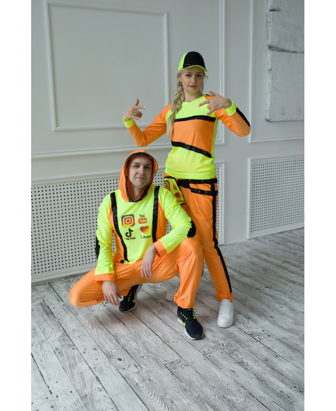 Купити костюм Блогер неоновий для аніматора 