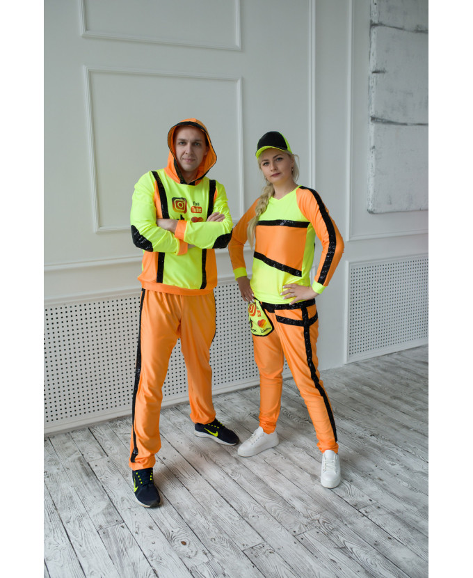 Купити костюм Блогер неоновий для аніматора 