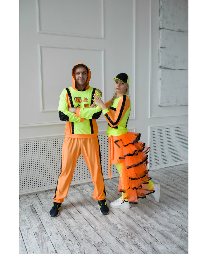 Купити костюм Блогер неоновий для аніматора 