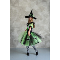 Карнавальний костюм для аніматорів Відьма в зеленому