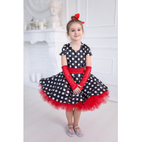 Костюм Стиляги в червоному для дівчинки