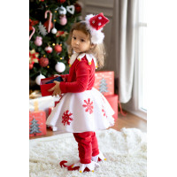 Костюм Ельфа в червоному кольорі для дівчинки 