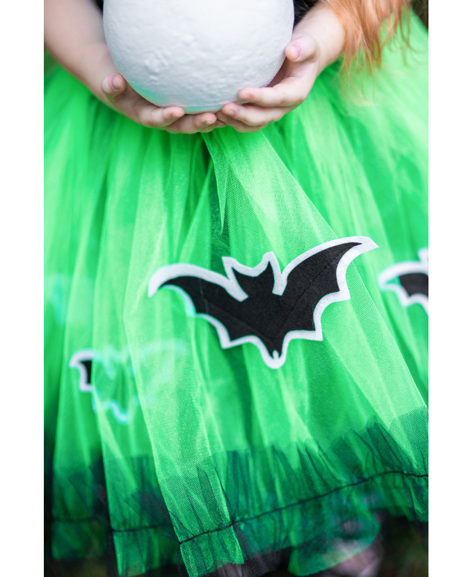 Дитячий костюм Відьмочка в зеленому для дівчинки на Хелловін