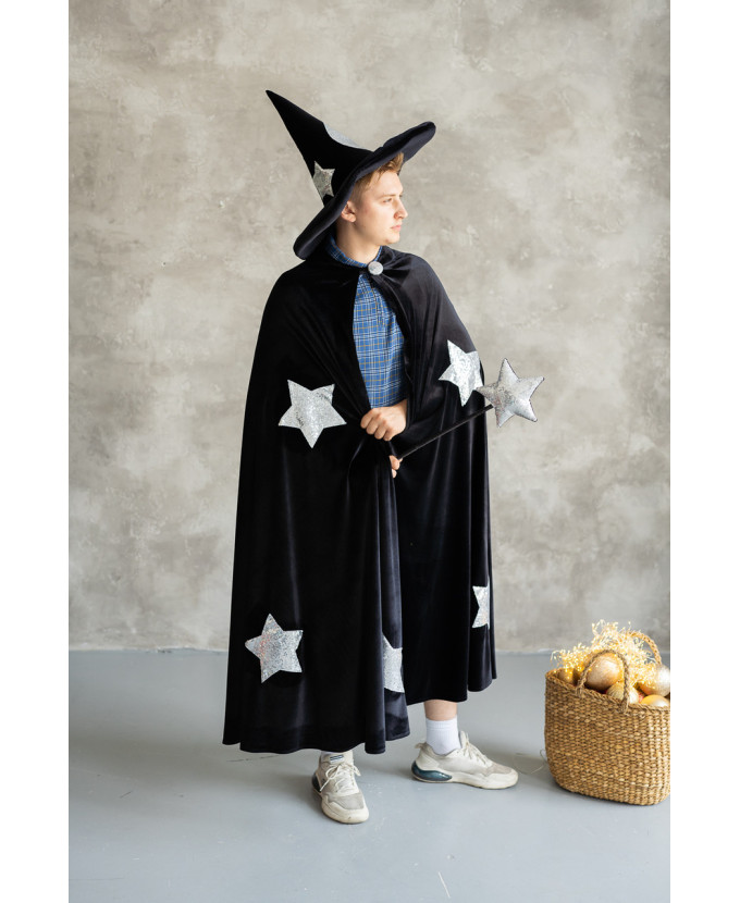 Купити карнавальний костюм Чарівника чорний