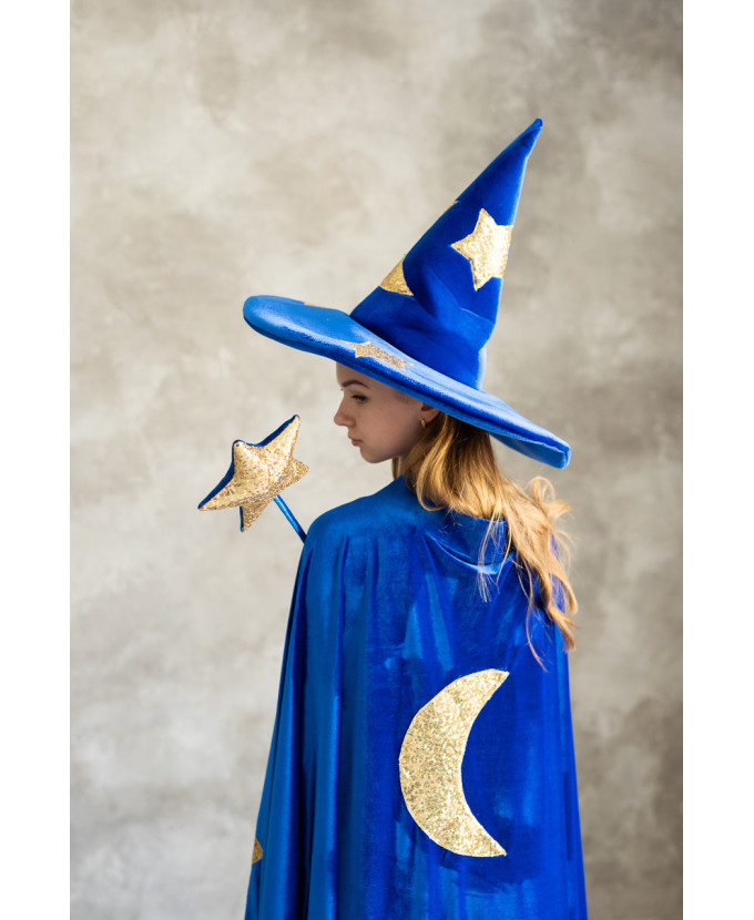 Карнавальний костюм для аниматорів Чарівник синій