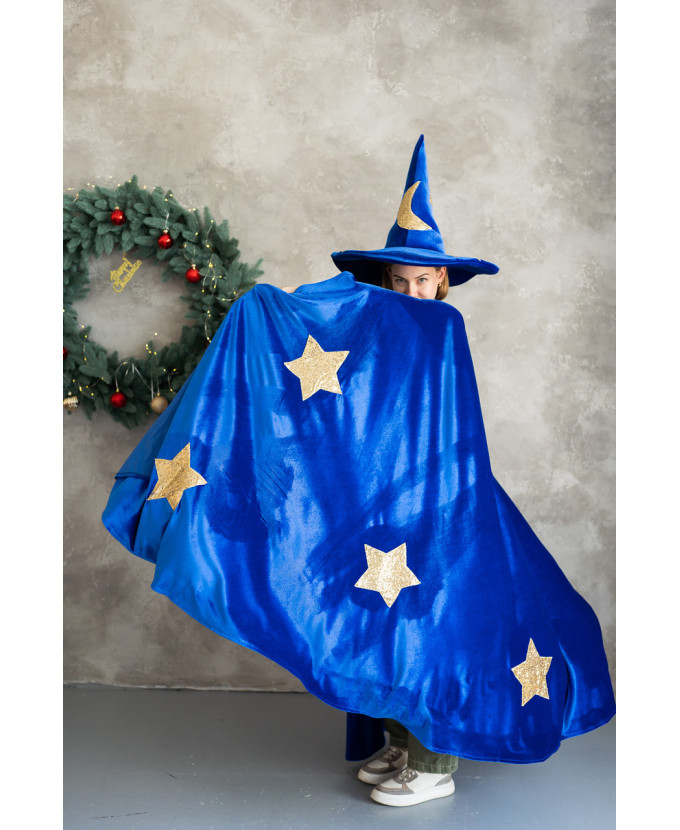 Карнавальний костюм для аниматорів Чарівник синій