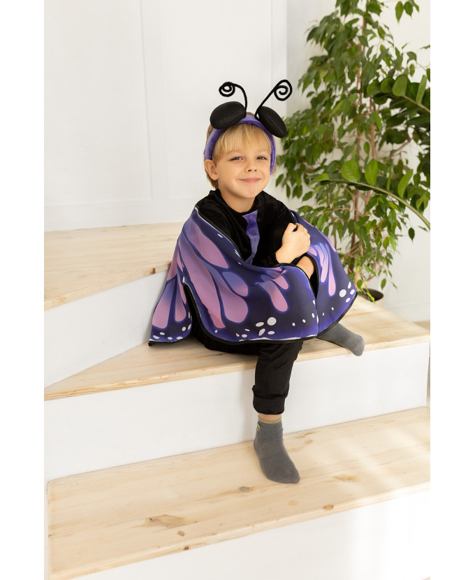 Купити дитячий костюм Метелик фіолетовий для хлопчика