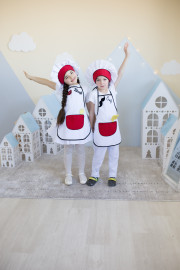 Костюм кухаря для дівчинки