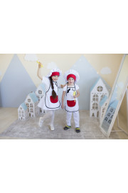 Костюм кухаря для дівчинки