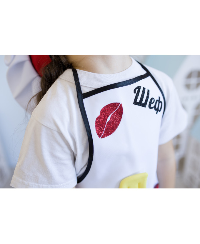 Костюм кухаря для дівчинки