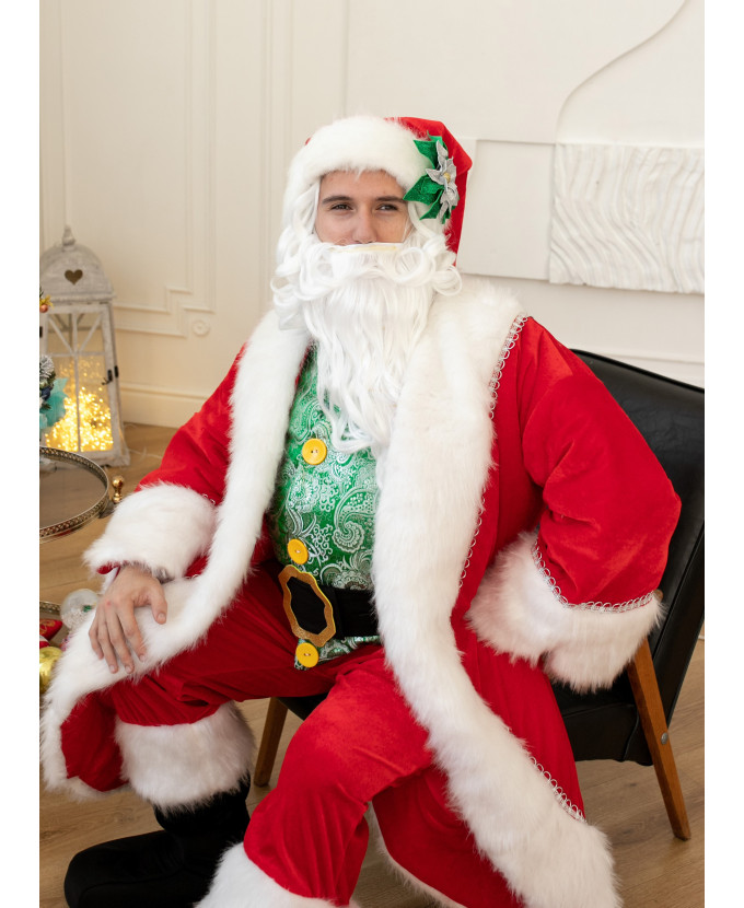 Карнавальний костюм для аніматорів Санта Клаус з животом