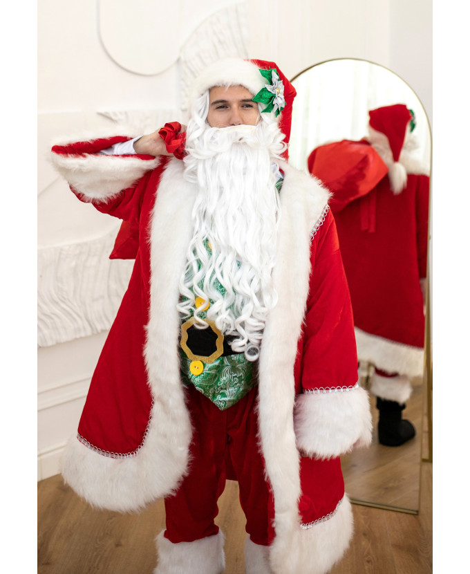 Карнавальний костюм для аніматорів Санта Клаус з животом