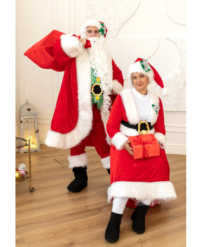 Карнавальний костюм для аніматорів Санта Клаус з животом