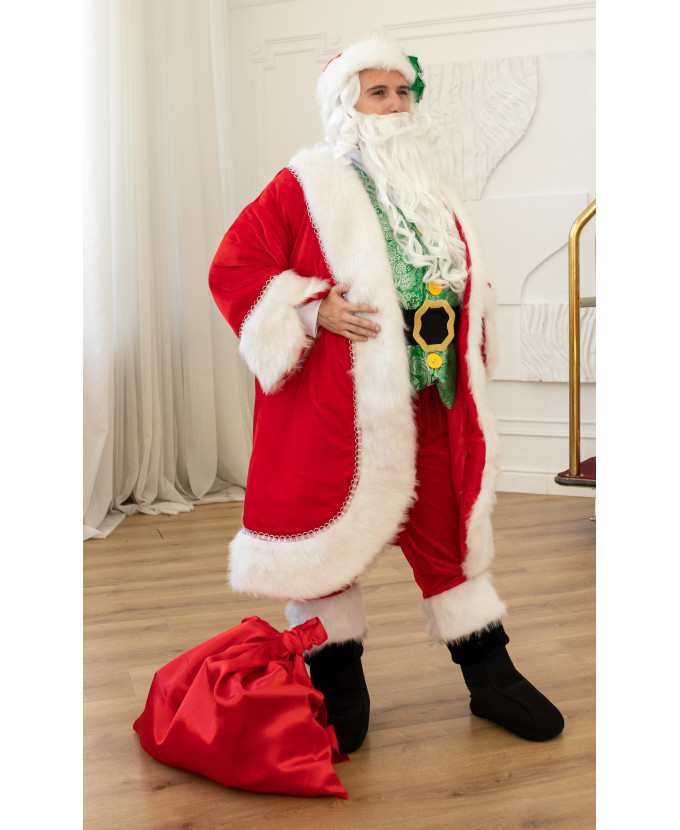 Карнавальний костюм для аніматорів Санта Клаус з животом