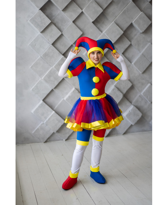 Карнавальний костюм Цифровий цирк клоун Pomni