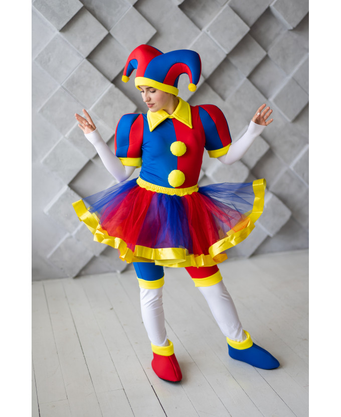 Карнавальний костюм Цифровий цирк клоун Pomni