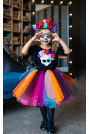 Дитячий карнавальний костюм Santa Muerte для дівчинки на Хеловін