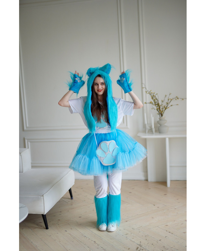Костюм для аніматорів Таба Лапка блакитна