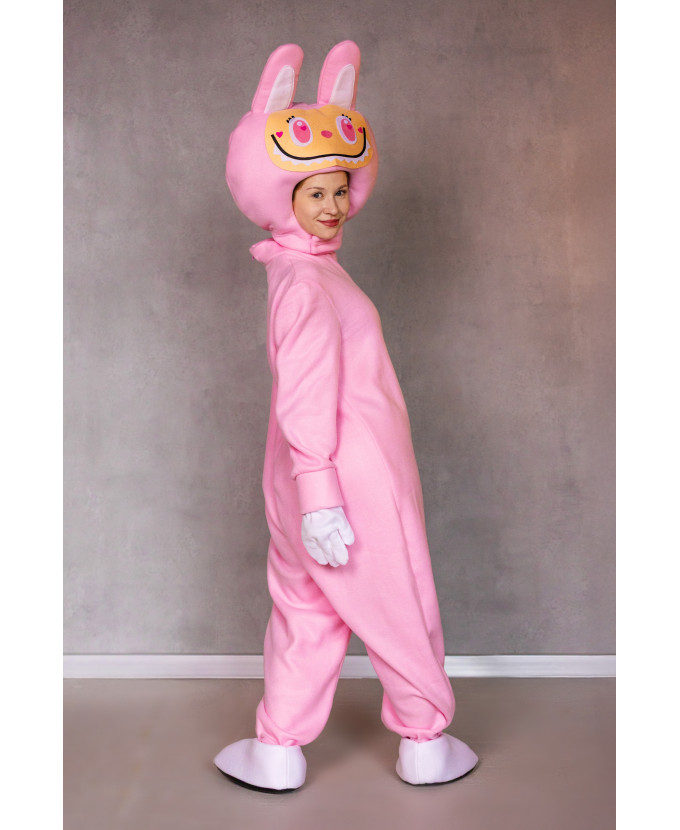 Костюм для аніматорів Лабубу рожева