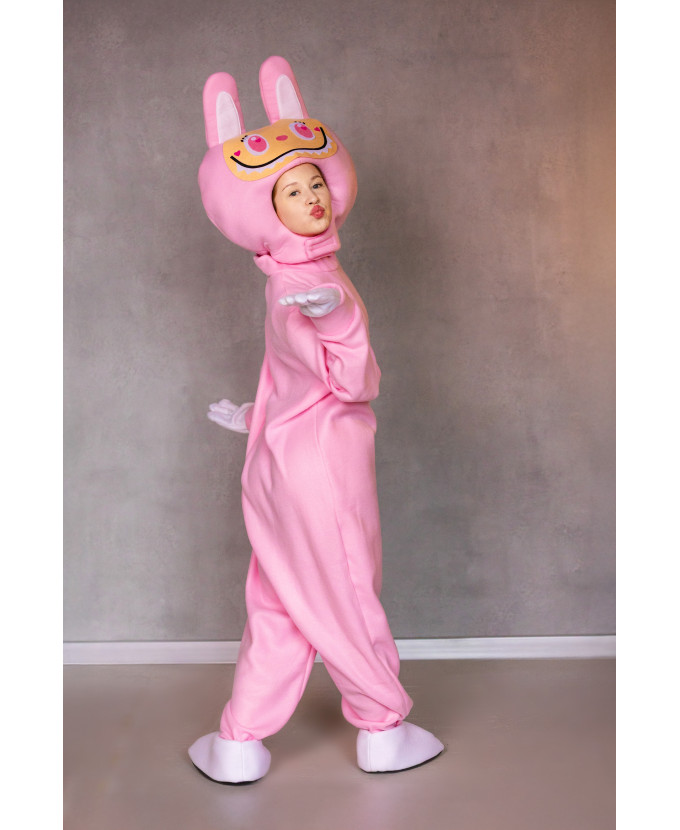 Костюм для аніматорів Лабубу рожева