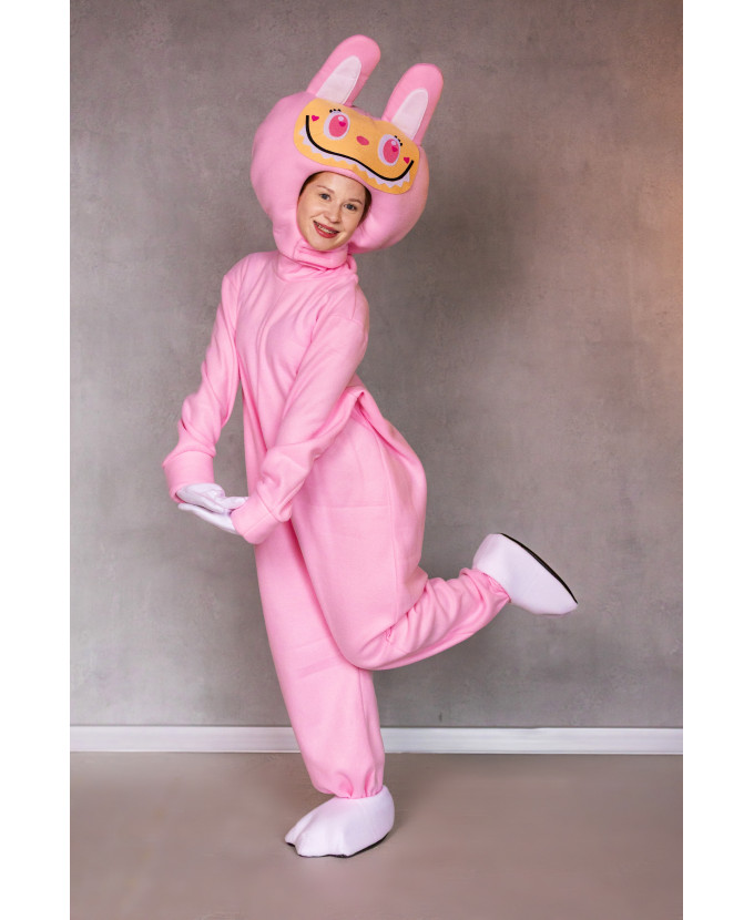 Костюм для аніматорів Лабубу рожева