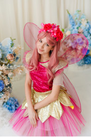 Карнавальний костюм для аніматорів Фея в рожевому