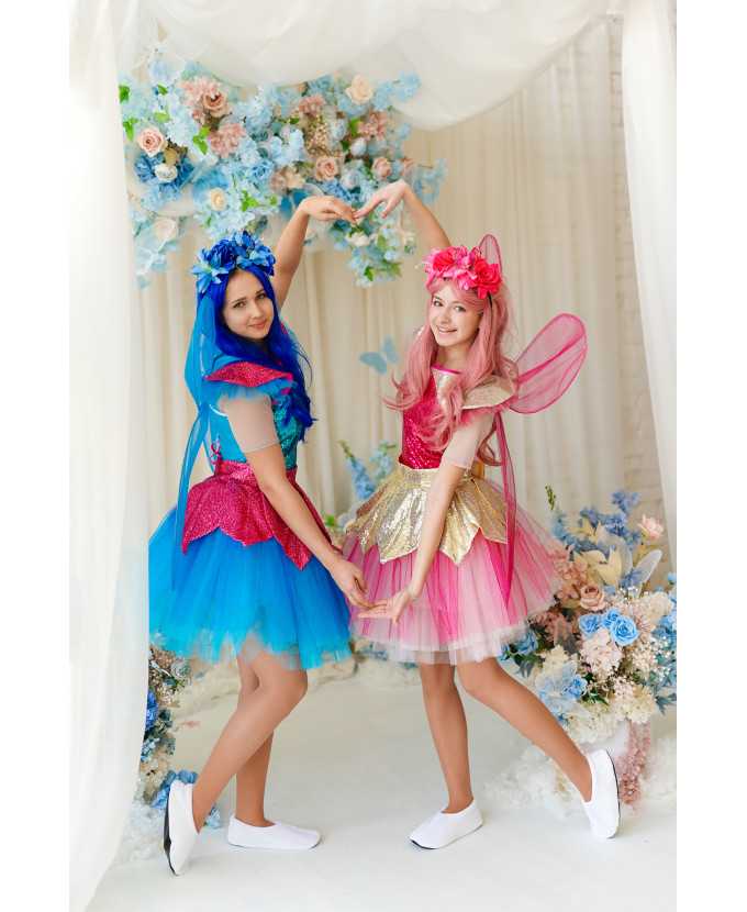 Карнавальний костюм для аніматорів Фея в рожевому