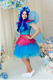 Карнавальний костюм для аніматорів Фея в синьому