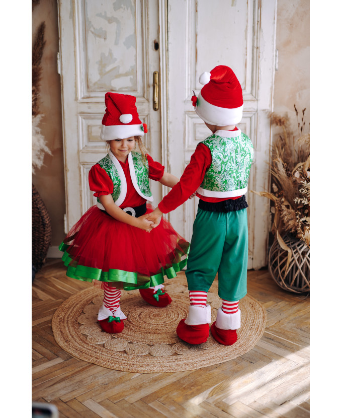 Костюм Новорічного Ельфа для дівчинки