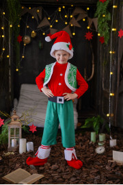 Костюм новорічного ельфа для хлопчика
