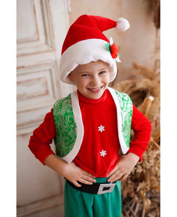 Костюм новорічного ельфа для хлопчика