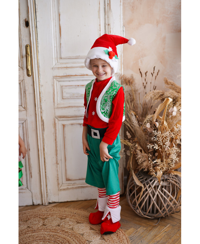 Костюм новорічного ельфа для хлопчика