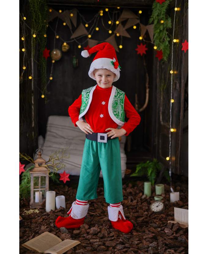 Костюм новорічного ельфа для хлопчика