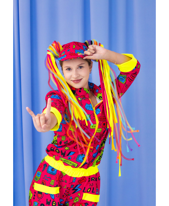 Карнавальний костюм для аніматорів Meme Party Girl (Мемна вечірка)