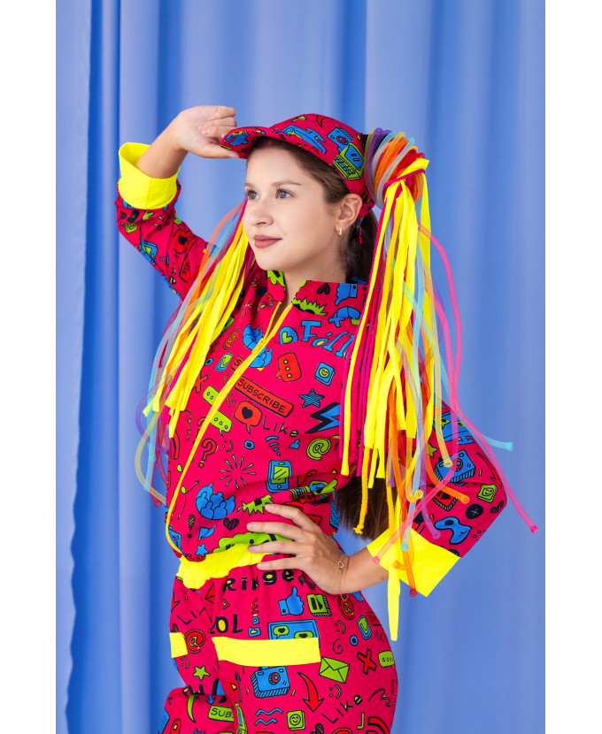 Карнавальний костюм для аніматорів Meme Party Girl (Мемна вечірка)